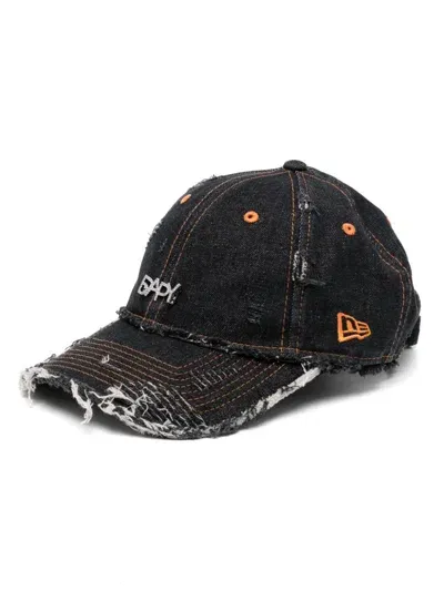 Bapy By *a Bathing Ape® Logo Charm Denim Cap In Black