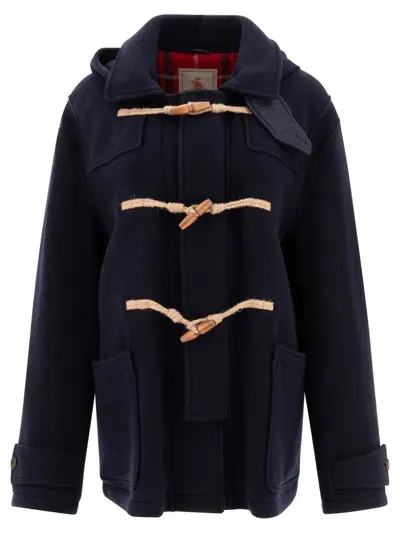 Baracuta Double Wool Coats Blue