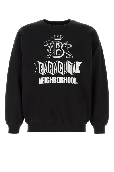 Baracuta England Crew Neck Logo-xl Nd  Male In Black