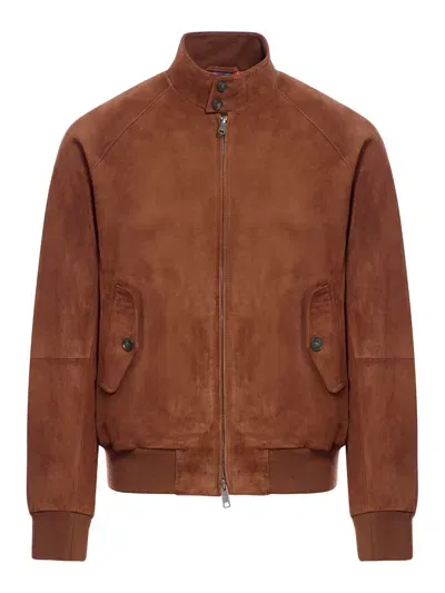 Baracuta G9 Suede Authentic Fit In Chocolate