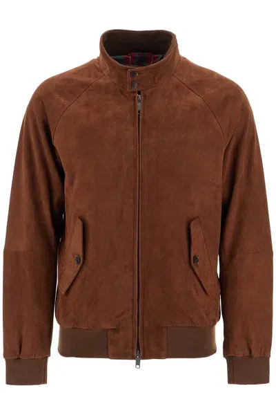 Baracuta Harrington G9 Suede In Brown