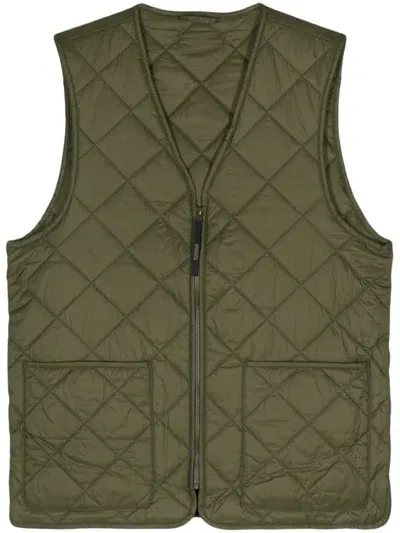 Baracuta Miller Padded Gilet In Green