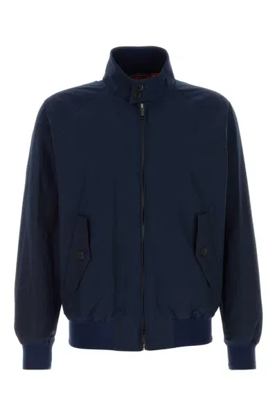 Baracuta Navy Blue Polyester Blend G9 Harrington Jacket