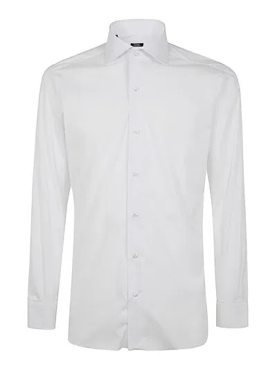 Barba Cotton Shirt In Blanco