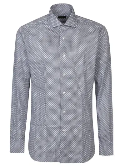 Barba Napoli Neck Shirt In White