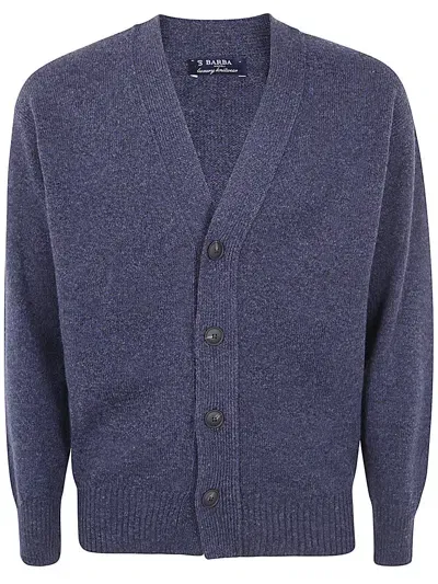 Barba Napoli Knitwear Cardigan In Blue