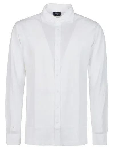 Barba Napoli Long Sleeve Shirt In White