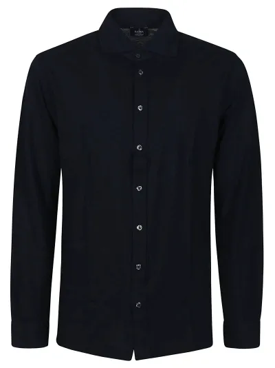 Barba Napoli Long Sleeve Shirt In Blue