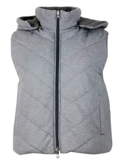 Barba Napoli Vest In Grey