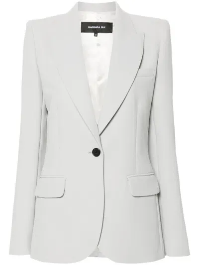 Barbara Bui Crepe Blazer In Grey