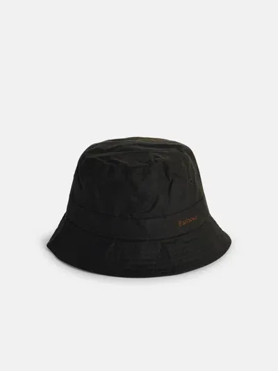 Barbour 'belsay' Green Waxed Cotton Cap