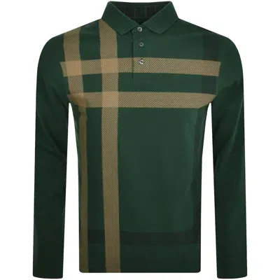 Barbour Blaine Long Sleeve Polo T Shirt Green