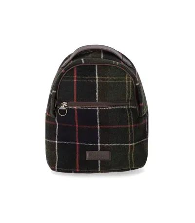 Barbour Caley Classic Tartan Backpack In Green