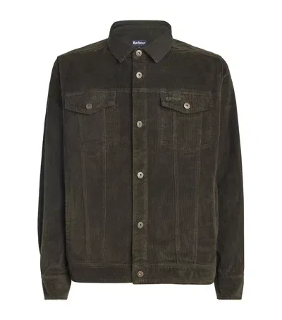 Barbour Corduroy Overshirt In Green