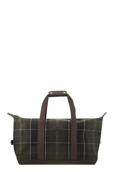 Barbour Cree - Tartan Duffle Bag In Black