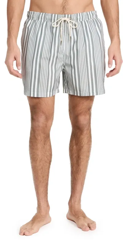 Barbour Decklam Swim Shorts Forest Fog