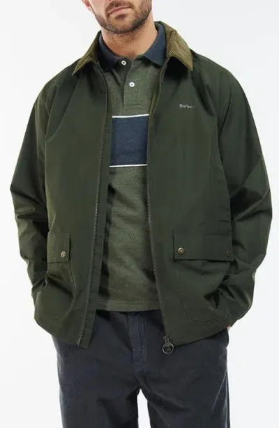 Barbour Domus Water Resistant Jacket In Sage/classic