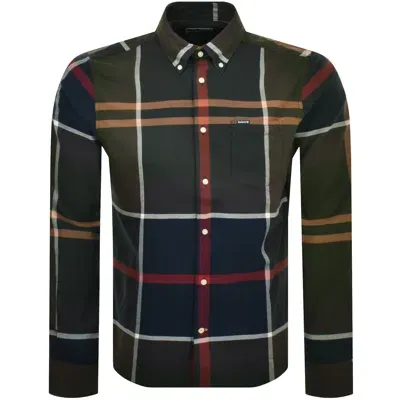 Barbour Dunoon Check Long Sleeved Shirt Green