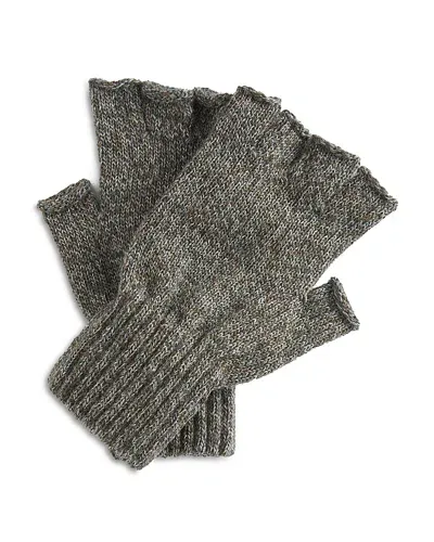 Barbour Fingerless Gloves In Green