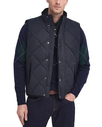 Barbour Holburn Quilted Vest In Dark Navy