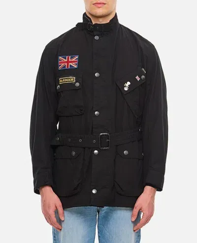 Barbour International Smq 60th Anniversary Wax Jacket In Black