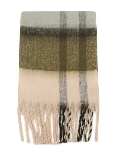 Barbour Isla Tartan Boucle Scarf In Brown