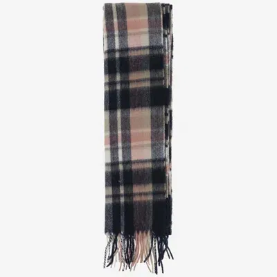 Barbour Lambswool And Cashmere Scarf In Red