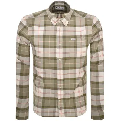 Barbour Lewis Check Long Sleeve Shirt Green