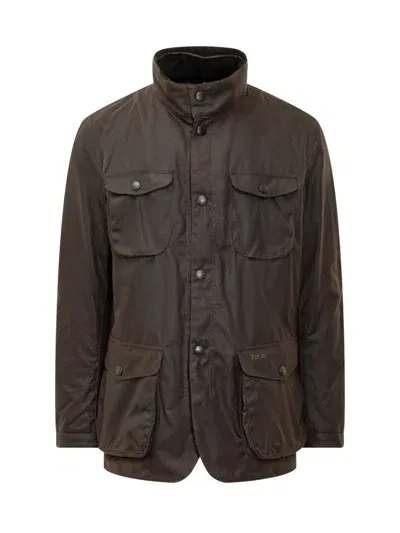 Barbour Lifestyle Ogston Wax Jacket In Brown