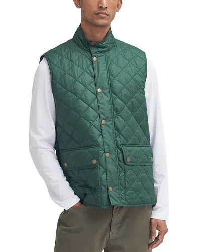 Barbour Lowerdale Quilted Vest In Racing Green