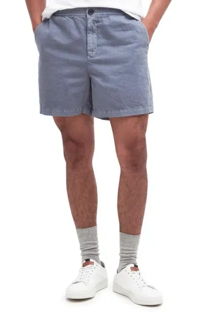 Barbour Melonby Shorts In Dark Chambray