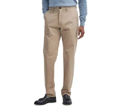 Barbour Men's Tailored-fit Comfort Stretch Trousers In Light Tan