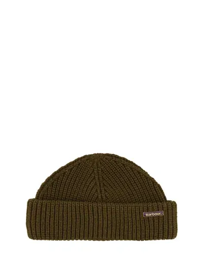 Barbour Mosely Fisherman Beanie In Green