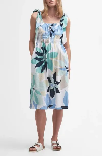 Barbour Nadia Floral Midi Dress In Multi