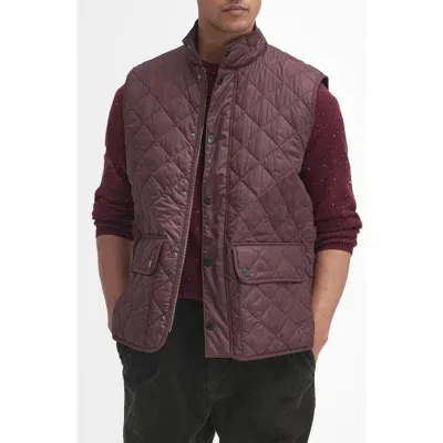 Barbour New Lowerdale Quilted Gilet Vest In Winter Blackberry