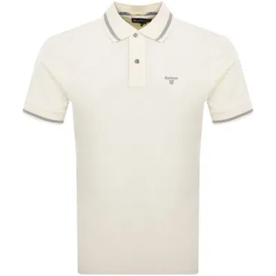 Barbour Newbridge Polo T Shirt Cream In Neutral