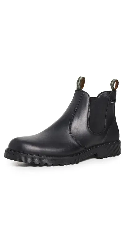 Barbour Patton Chelsea Boots Black