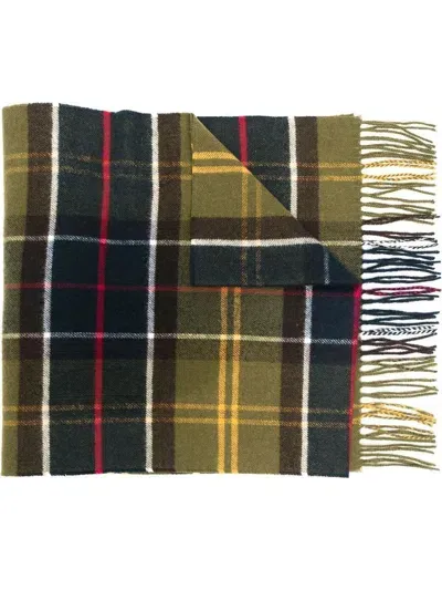 Barbour Plaid Wool Blend Scarf In Multicolour