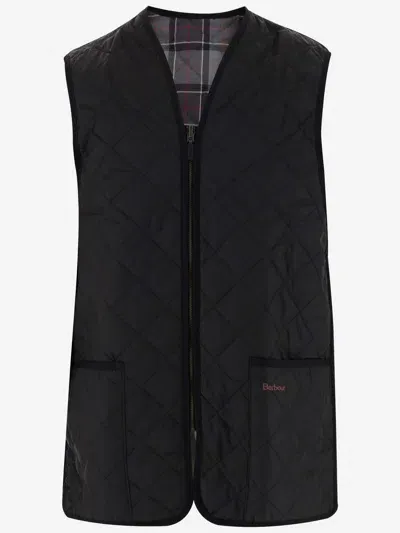 Barbour Quilted Vest With Zipper In Black