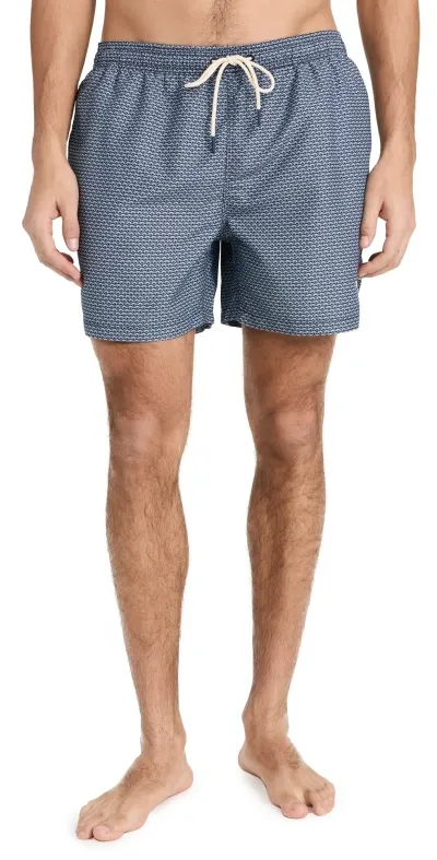 Barbour Shell Swim Trunks In Navy