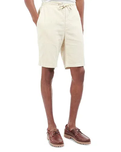 Barbour Straight Fit 9.5 Shorts In Light Stone