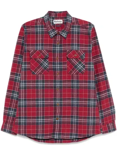 Barbour Tartan-check Shirt In Red