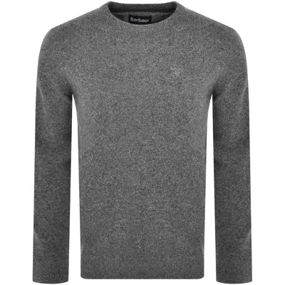 Barbour Tisbury Crew Jumper Grey In Gray