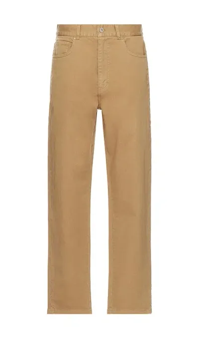 Barbour Washed Stretch Twill Regular Fit Trouser In Stone