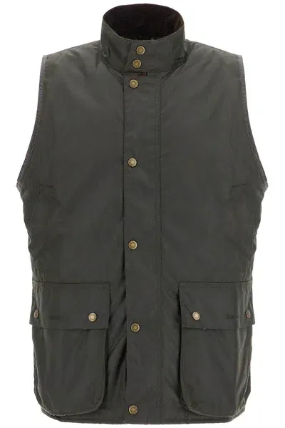 Barbour X Baracuta Gilet In Cotone Cerato In Gray