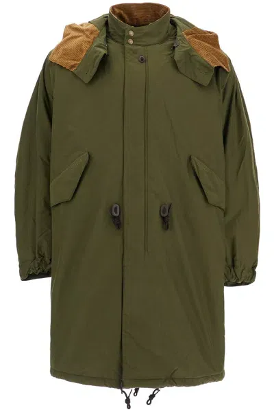 Barbour X Baracuta Parka Imbottito Con Cappuccio In Gray