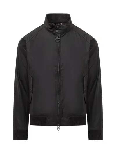 Barbour X Baracuta Porton Wax Jacket In Black