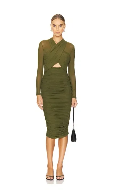 Bardot Aliyah Dress In Army