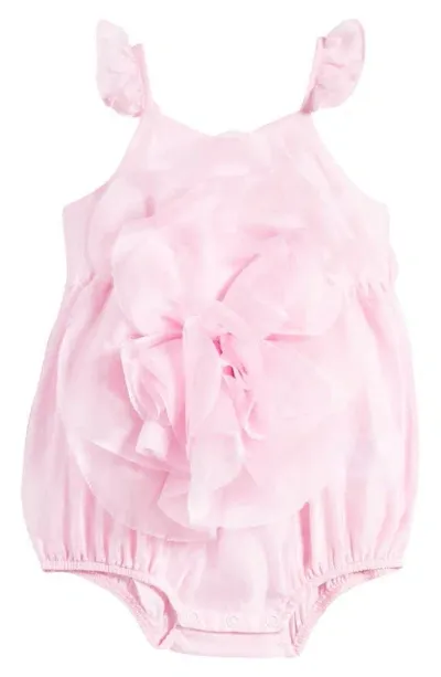 Bardot Babies'  Junior Kids' Fleurette 3d Floral Organza Romper In Lili Pink