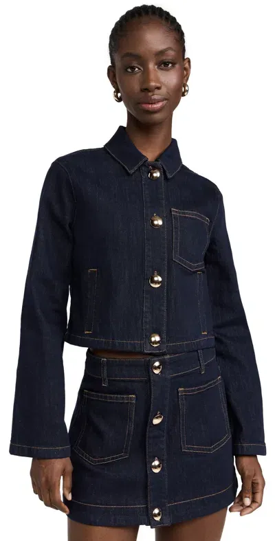 Bardot Lorenzo Denim Shirt Dark In Blue